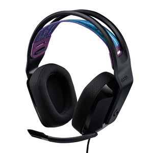 Audífono gaming Logitech G335 con micrófono, conexión 3.5, negro