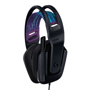 Audífono gaming Logitech G335 con micrófono, conexión 3.5, negro