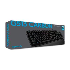 Teclado Gamer Logitech G513 Carbón Lightsync Gaming Rgb Black