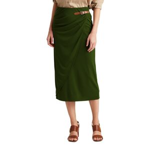 Falda De Tubo PetiteRalph Lauren Color Verde Para Mujer