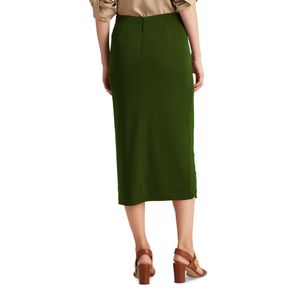 Falda De Tubo PetiteRalph Lauren Color Verde Para Mujer