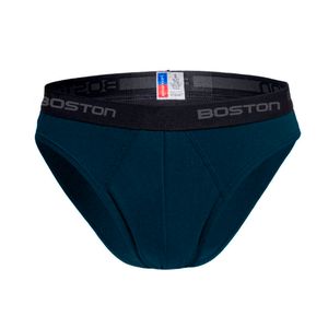 Pack x 4 Trusas Boston Hombre Bikini  Azul Acero