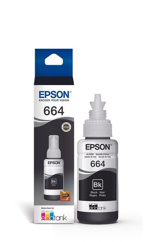 Botella de Tinta Epson Negro T664 70 ml