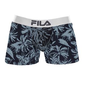 Bóxer Fila Estampado Palmeras Azul Acero