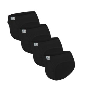 Pack x4 Trusas Boston Recubierto Bikini Negro