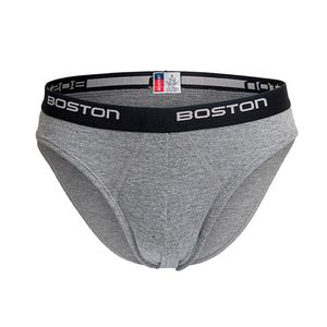 Pack x 4 Trusas Boston Hombre Bikini Plomo Claro