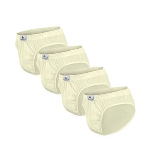 Pack x4 Trusas Boston Recubierto Bikini Crema