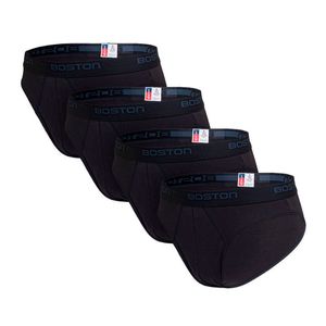 Pack x 4 Trusas Boston Hombre Bikini  Azul Marino