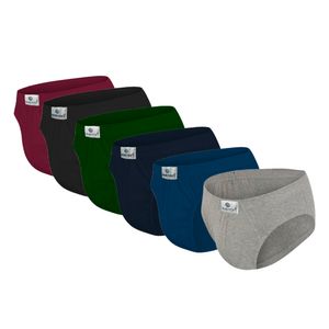 Pack x6 Trusas Boston Recubierto Bikini Multicolor