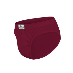 Pack x4 Trusas Boston Recubierto Bikini Rojo Vino