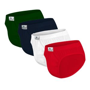 Pack x4 Trusas Boston Recubierto Bikini Multicolor