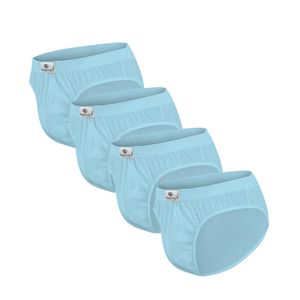 Pack x4 Trusas Boston Recubierto Bikini Celeste