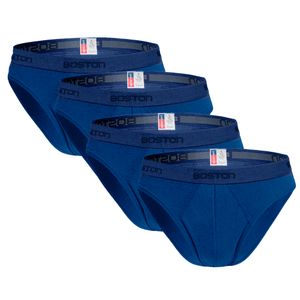 Pack x 4 Trusas Boston Hombre Bikini  Azulino