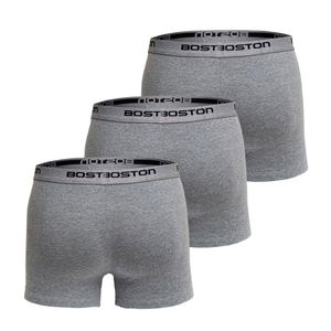 Pack x3 Bóxer Boston Corto Plomo Claro