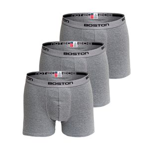 Pack x3 Bóxer Boston Corto Plomo Claro
