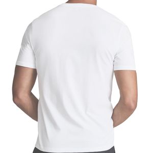 Polo Manga Corta Fila Cuello V Blanco