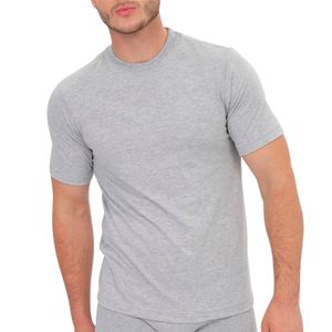 Polo Manga Corta Fila Cuello Redondo Plomo