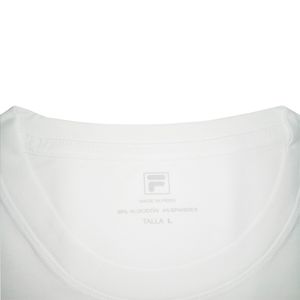 Polo Manga Corta Fila Cuello Redondo Blanco