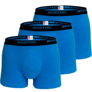 Pack x3 Bóxer Boston Corto Azul Cobalto