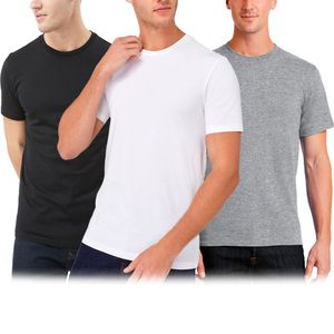 Pack x3 Polo Boston Cuello Redondo - Negro Blanco Plomo.