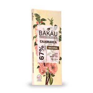 Chocolate Premium en Barra Cajamarca 67% Cacao Bakau®