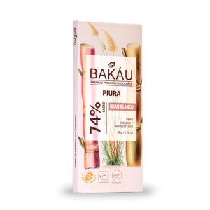 Chocolate Premium en Barra Gran Blanco 74% Cacao Bakau®