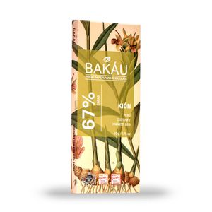 Chocolate Premium en Barra con Jengibre 67% Cacao Bakau®
