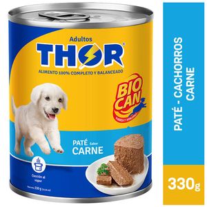 Comida para Perros THOR Pate de Carne para Cachorros Lata 330g