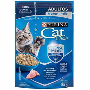 Comida para Gatos CAT CHOW Adultos Pollo Pouch 85g