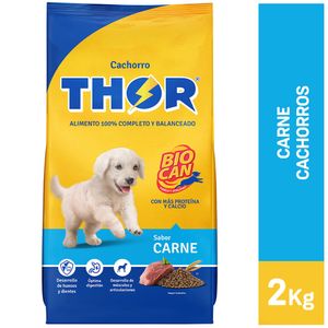 Comida para Perro THOR Cachorro Carne Bolsa 2Kg