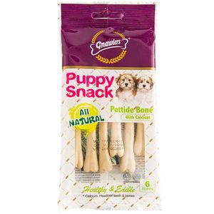 Snack Masticable GNAWLERS Cachorros Sabor a Leche Bolsa 40g
