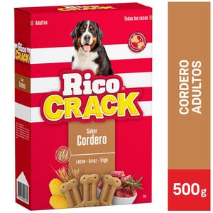 Galletas Crocantes y Horneadas RICOCRACK Cordero para Adultos Caja 500g