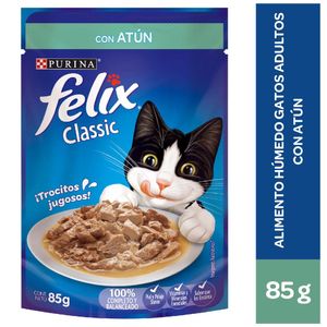 Comida para Gatos FELIX Sensaciones de Atún en Salsa para Gatitos Pouch 85g