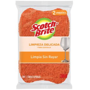 Esponja 3M Cero rayas naranja 2en1 Paquete 2Un