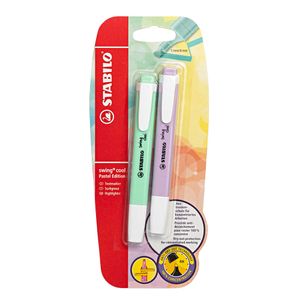 Resaltador STABILO Swing Cool Pastel Blíster 2un