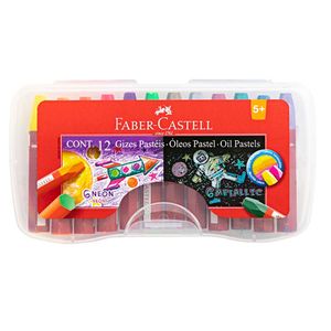 Óleos Pastel FABER CASTELL Neón + Metálico Estuche 12un