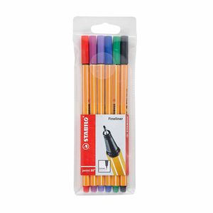 Lapicero STABILO Point 88 Fine Pen Estuche 6un