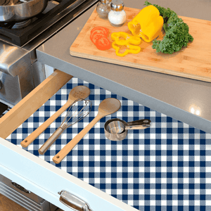 Lámina Adhesiva Creative Covering Navy Plaid