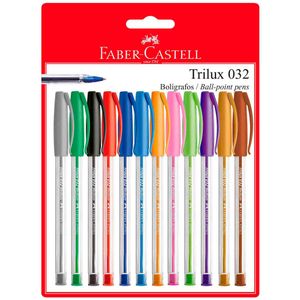 Lapiceros FABER-CASTELL Trilux 032 Caja 12un