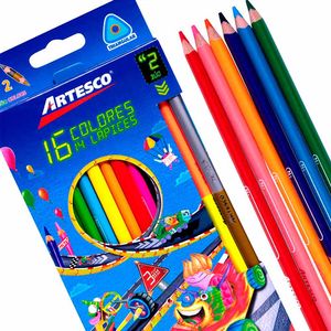 Colores ARTESCO Super Intensos Caja 15un + Tajador
