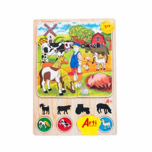 Juego Didáctico ARTI CREATIVO Rompecabezas Granja 17pz