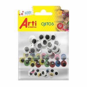 Manualidades ARTI Ojitos Adhesivos 52un