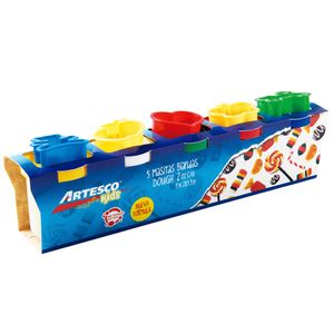 Manualidades ARTESCO Masitas Blandas Dough + Moldes 5un