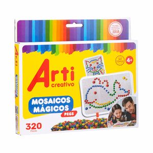 Didácticos ARTI CREATIVO Mosaicos Mágicos Pegs Caja 320pza