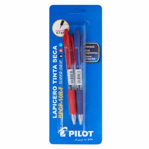 Bolígrafo PILOT BPGP-10RF Azul/Rojo Blíster 2un