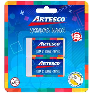 Borrador Blanco ARTESCO Chico Blíster 2un