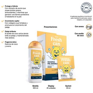 Shampoo para Perros RINTISA Fresh Can Piel Sensible Frasco 300ml