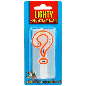 Vela Numérica LIGHTY-CANDLES Interrogación Bolsa 1un