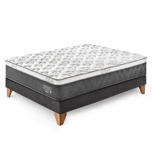 Cama Europea Paraíso Pocket Star 2 Plz - Charcoal
