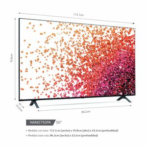 TV Smart LG 4K 50" NanoCell, Thinq Ai, Ultra HD, 50NANO75SPA